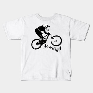 mountain bike downhill Kids T-Shirt